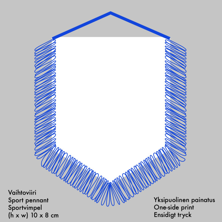 Vaihtoviiri seuran logolla - Printscorpio