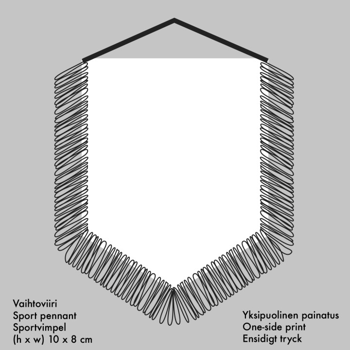 Sport pennant with club logo - Printscorpio