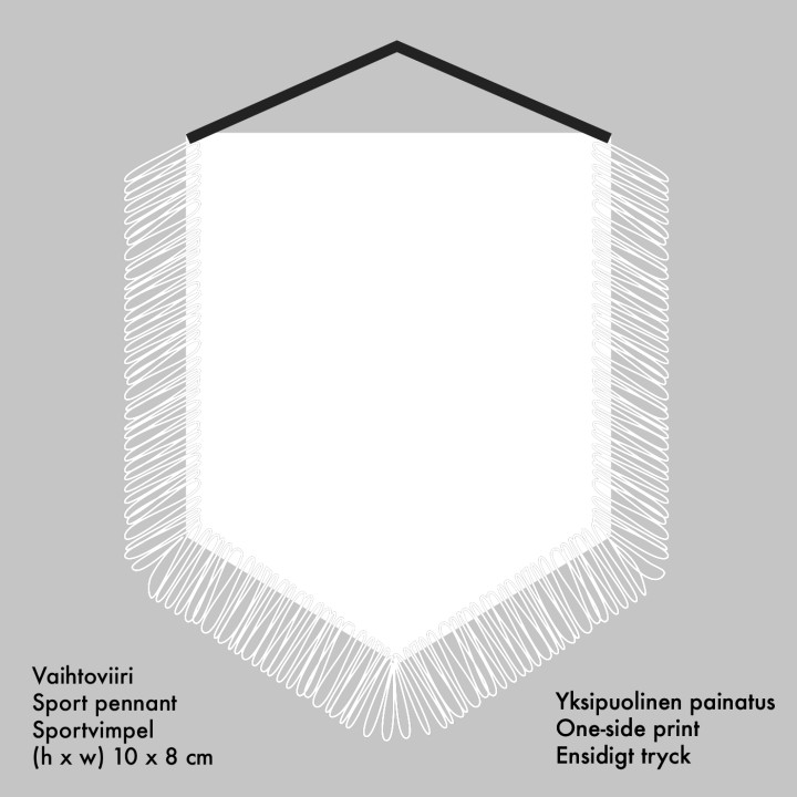 Vaihtoviiri seuran logolla - Printscorpio