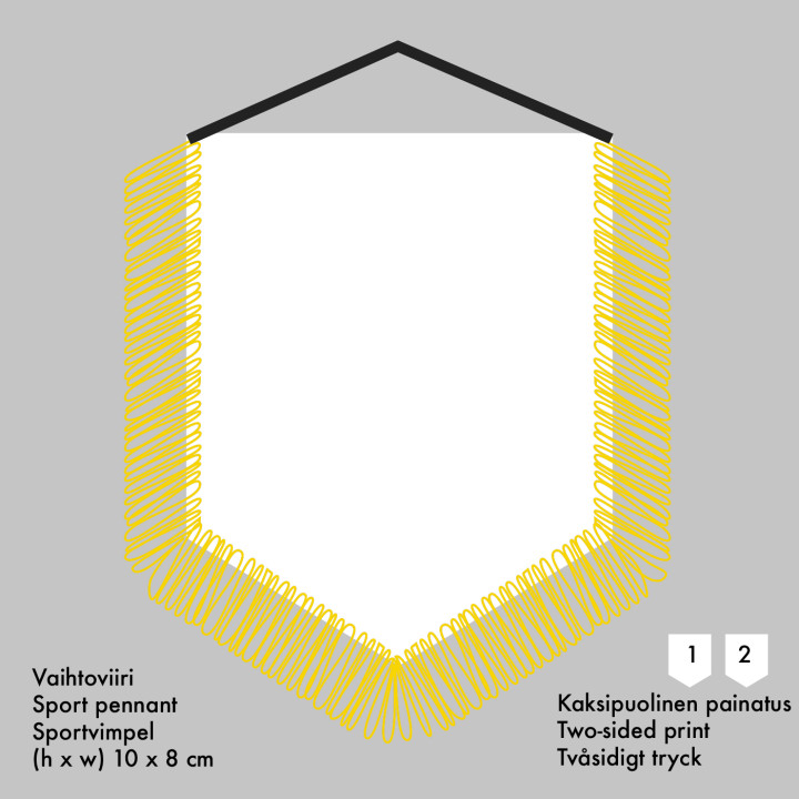 Vaihtoviiri seuran logolla - Printscorpio