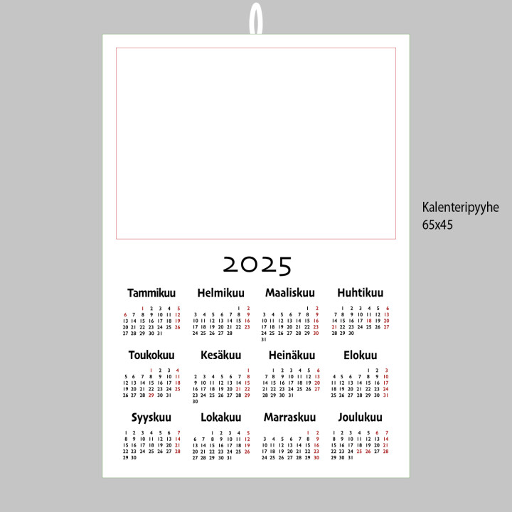 Calendar towel of 2025 with own picture print - Printscorpio