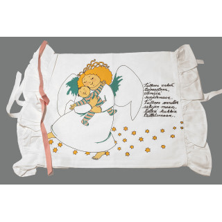 Baptism angel pink  ribbon baby pillowcase T1042 - Printscorpio