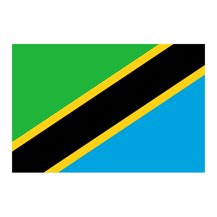 Tanzania national table flag - Printscorpio