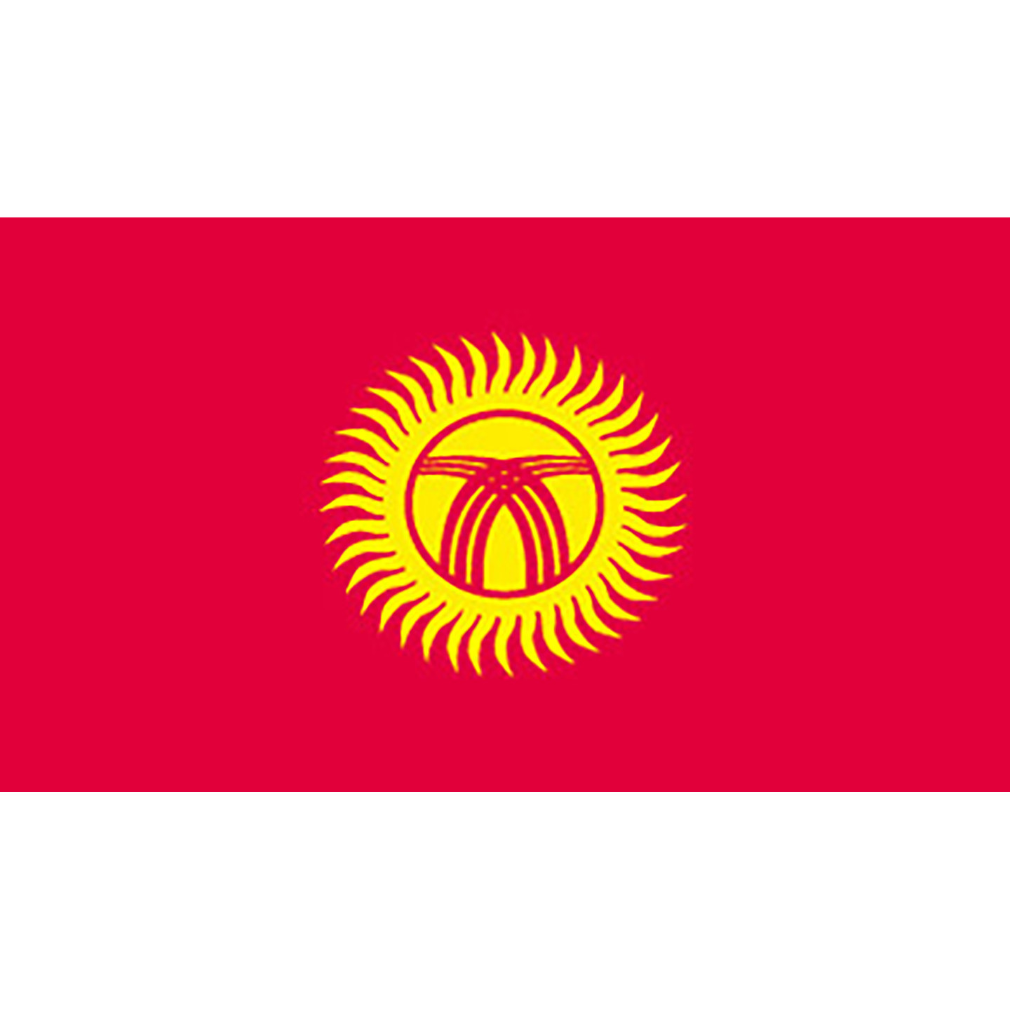 Official Flag Of Kyrgyzstan