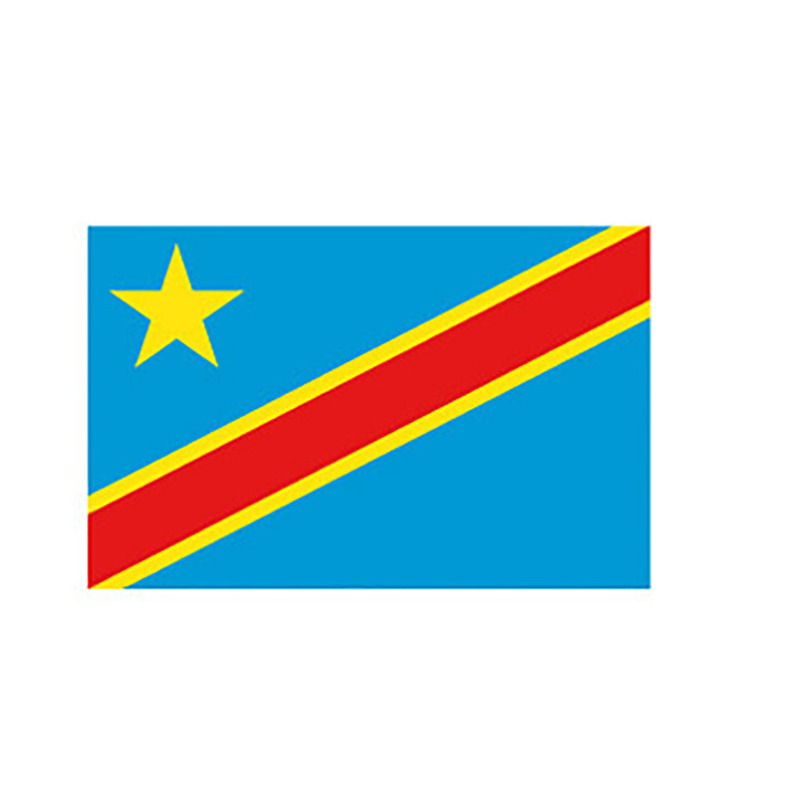 Official flag of the Democratic Republic of Congo