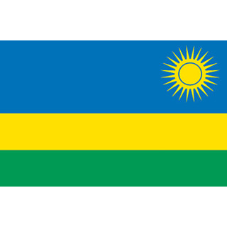 Rwandas officiella flagga