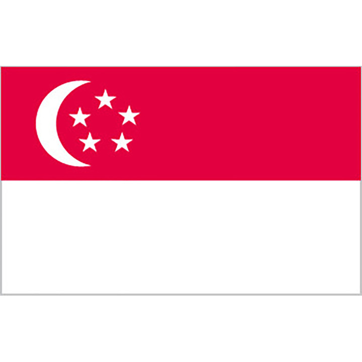 Singapores officiella flagga - Printscorpio e-butik