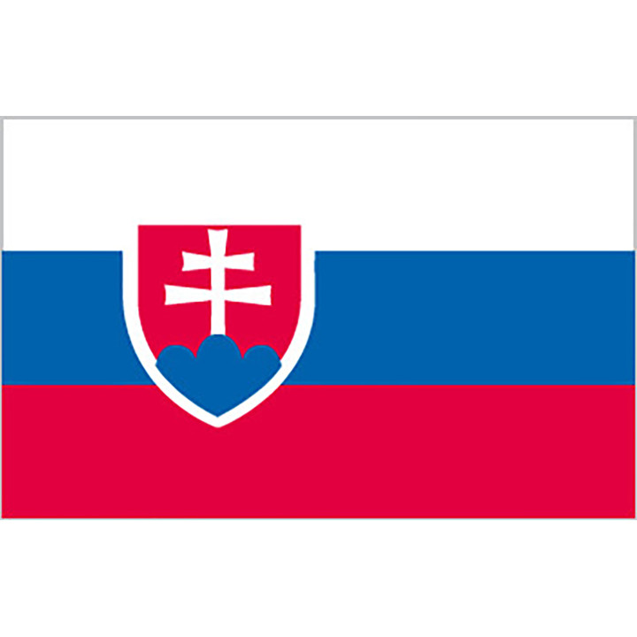 Slovakiens officiella flagga