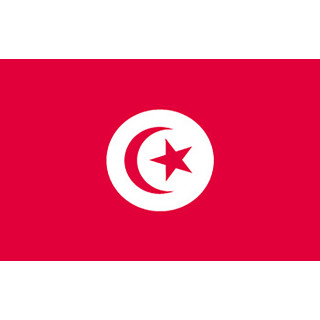 Tunisien officiella flagga