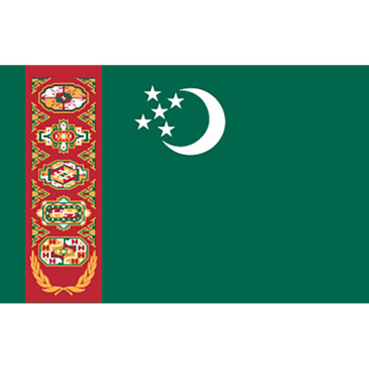 Turkmenistans officiella flagga