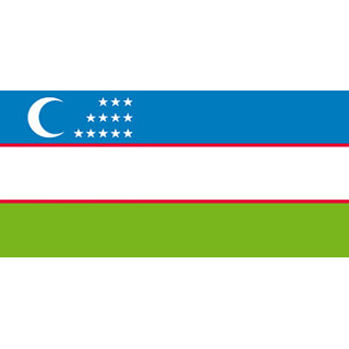 Uzbekistans officiella flagga