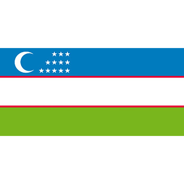 Official flag of Uzbekistan