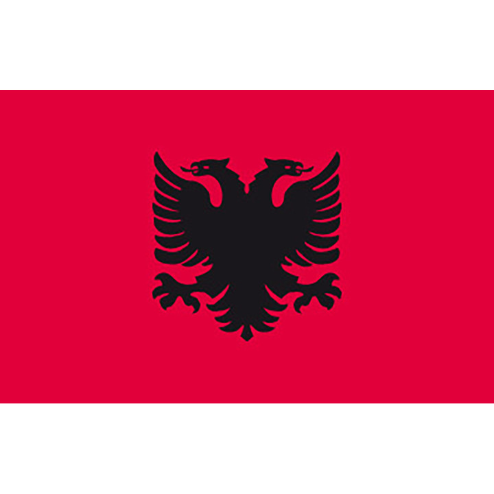 Albaniens national bordsflagga - Printscorpio
