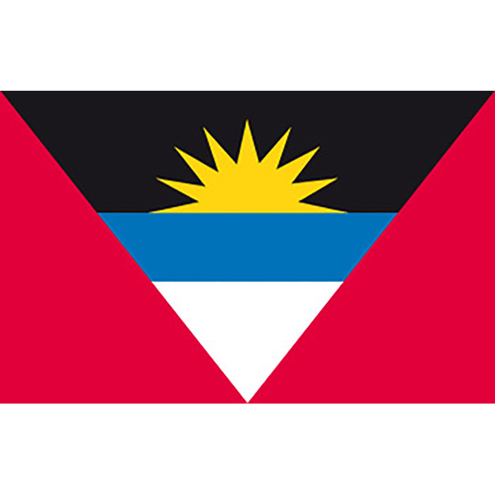 Antigua national table flag - Printscorpio