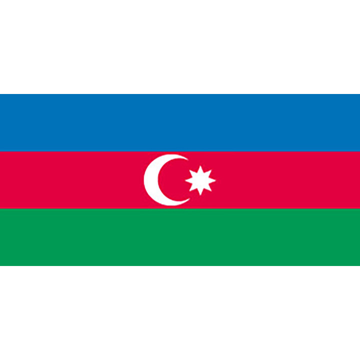 Azerbaidzan pöytälippu - Printscorpio