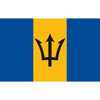 Barbados national table flag - Printscorpio