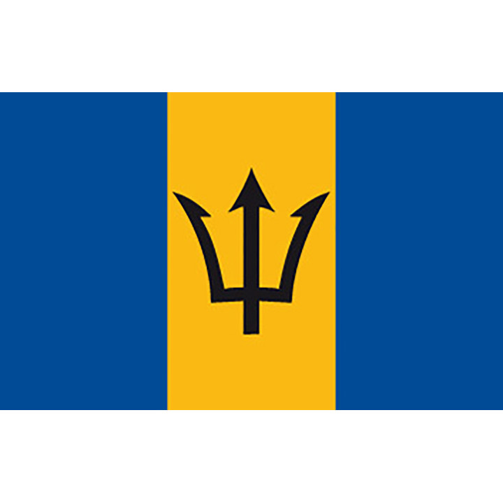 Barbados national table flag - Printscorpio