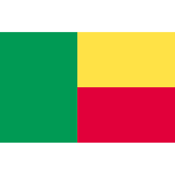 Benin national table flag - Printscorpio