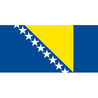 Bosnia national table flag - Printscorpio