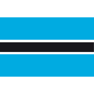 Botswana national table flag - Printscorpio