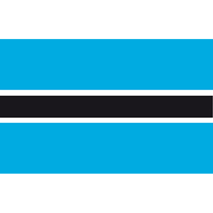 Botswana national table flag - Printscorpio