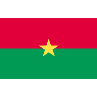 Burkina Faso national table flag - Printscorpio