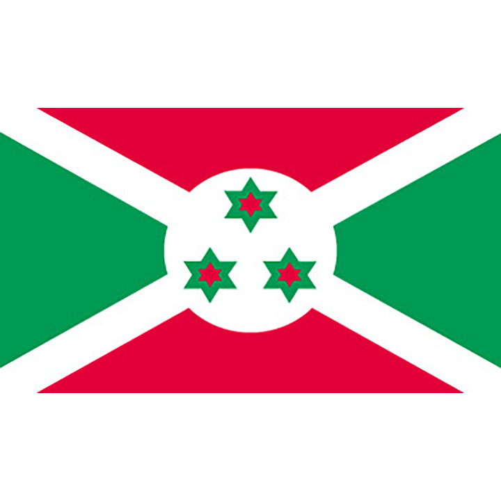 Burundi national table flag - Printscorpio