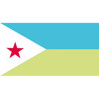 Djibouti national table flag - Printscorpio