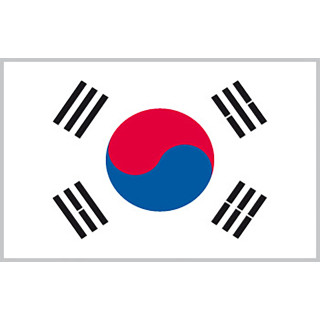 Sydkorea national bordsflagga - Printscorpio