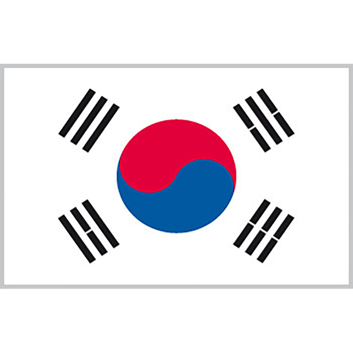 Sydkorea national bordsflagga - Printscorpio