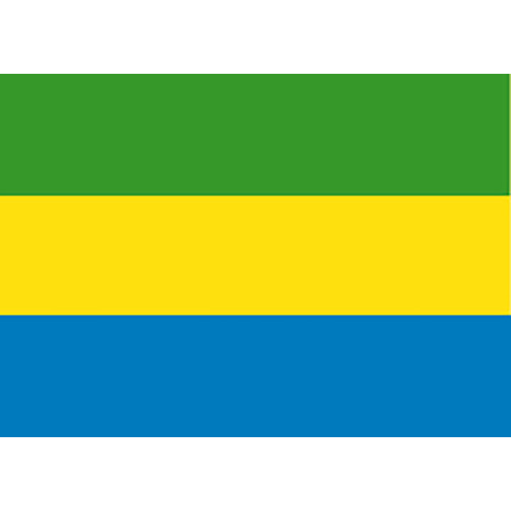 Gabon national table flag - Printscorpio