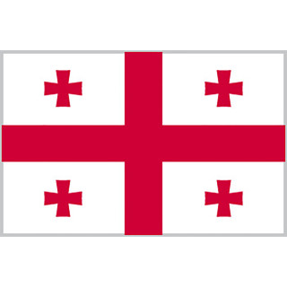 Georgia national table flag - Printscorpio