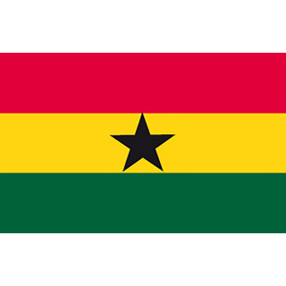 Ghana pöytälippu - Printscorpio