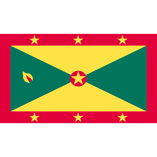 Grenada national table flag - Printscorpio