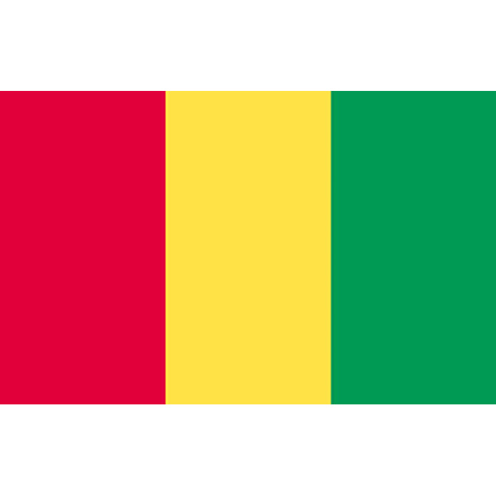 Guinea national table flag - Printscorpio