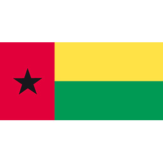 Guinea-Bissau pöytälippu - Printscorpio