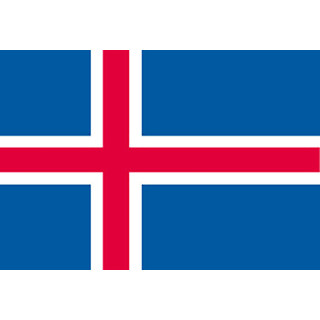 Iceland national table flag - Printscorpio