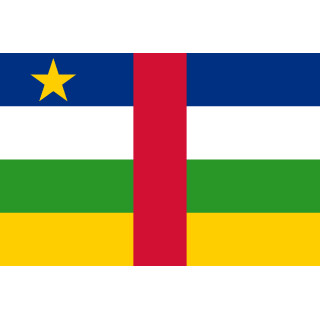 Central African Republic national table flag - Printscorpio