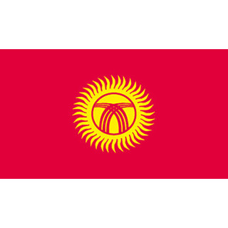 Kyrgyzstan national table flag - Printscorpio