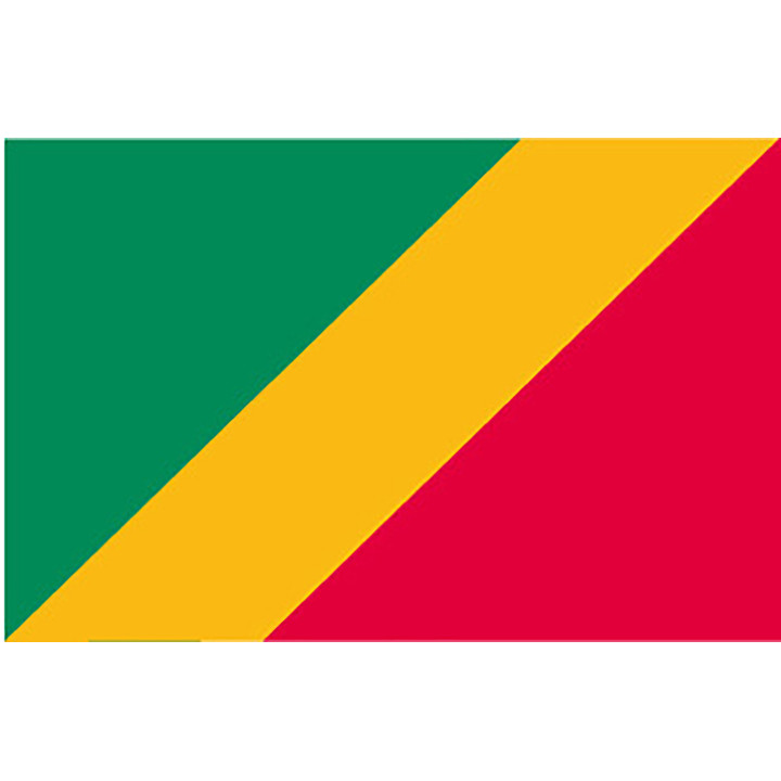 Congo national table flag - Printscorpio