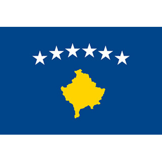 Kosovo national table flag - Printscorpio