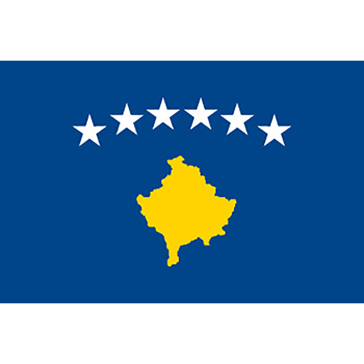 Kosovo national table flag - Printscorpio