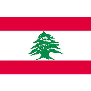 Lebanon national table flag - Printscorpio