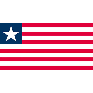 Liberia national table flag - Printscorpio