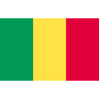 Mali national table flag - Printscorpio