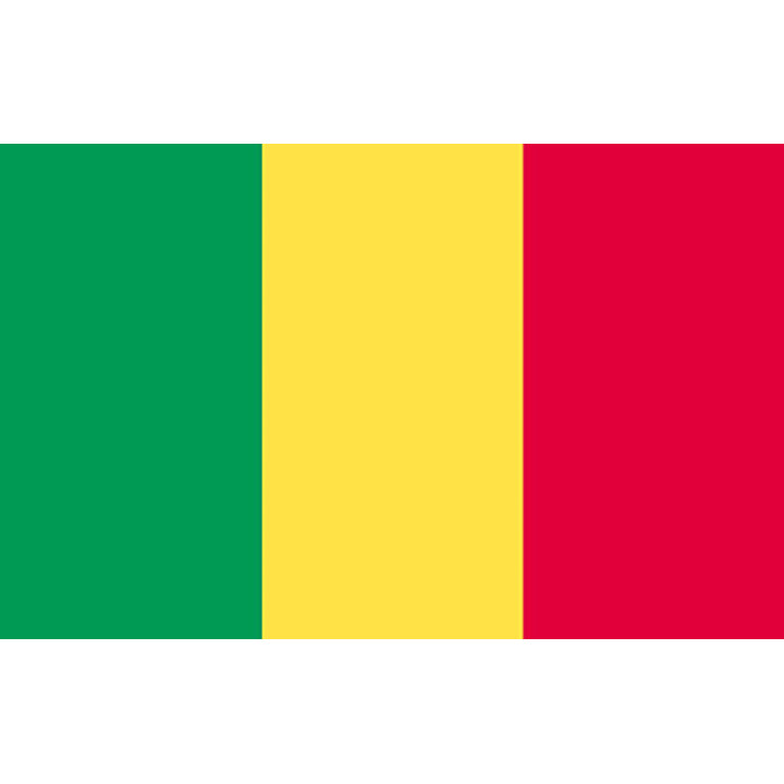 Mali national table flag - Printscorpio