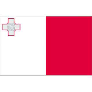 Malta national table flag - Printscorpio