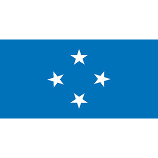 Federated States of Micronesia national table flag - Printscorpio