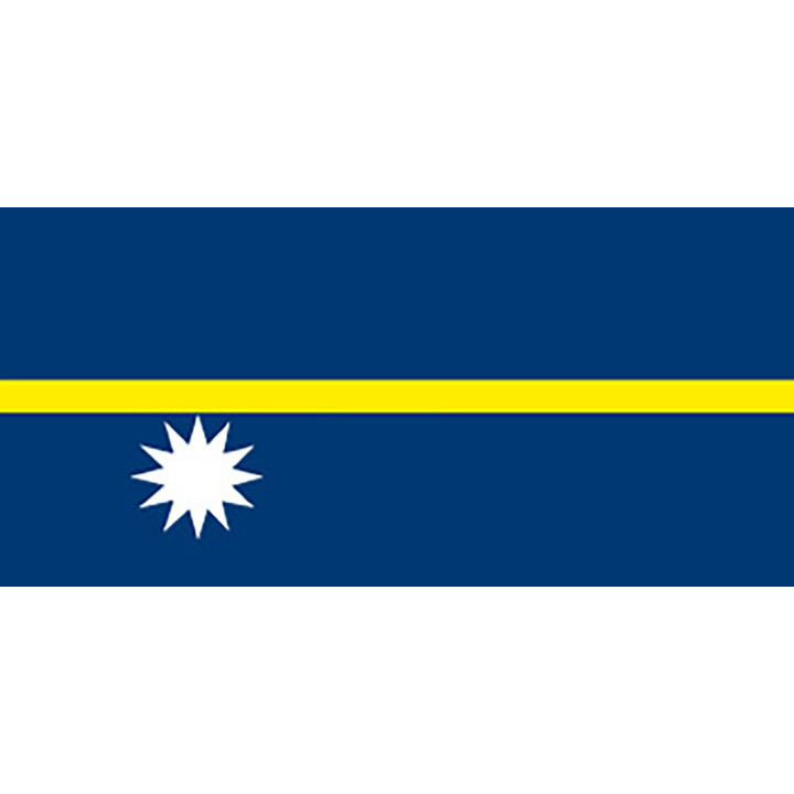 Nauru national table flag - Printscorpio