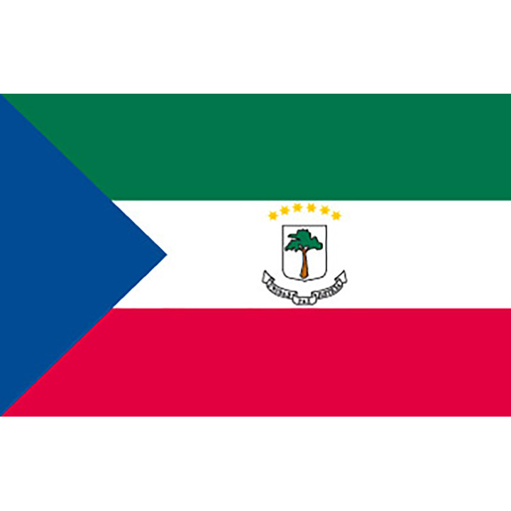 Equatorial Guinea national table flag - Printscorpio